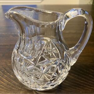 Handcut Heavy Crystal Creamer